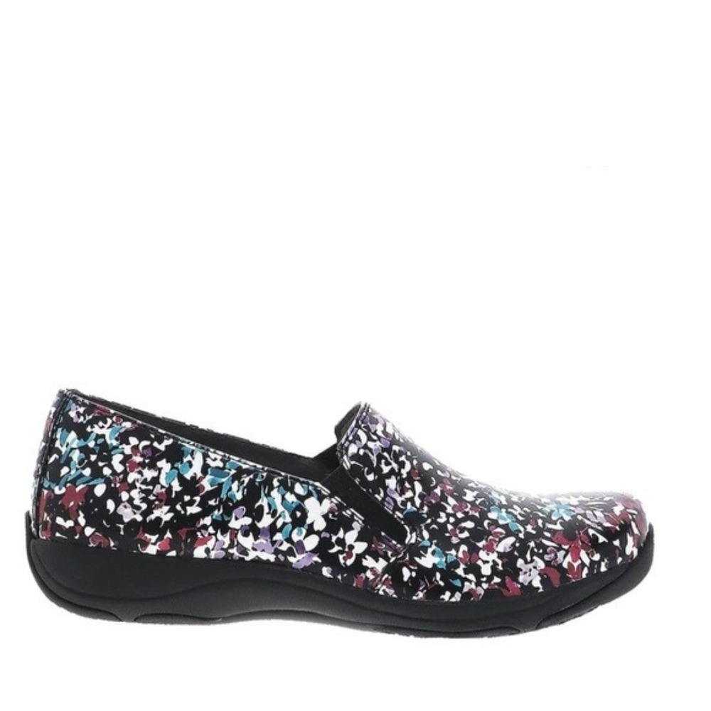 Dansko Nora Petals Leather Slip‎ On Loafer Casual Comfort Shoes Floral Size 37